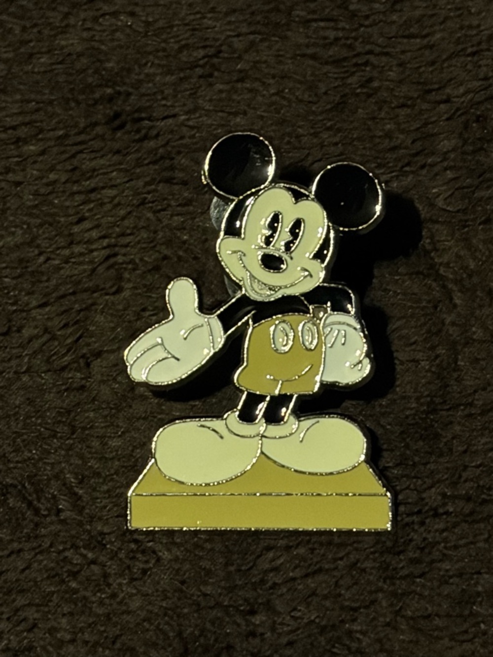 Disney Monochrome Mickey Mouse Metal Enamel Pin '09